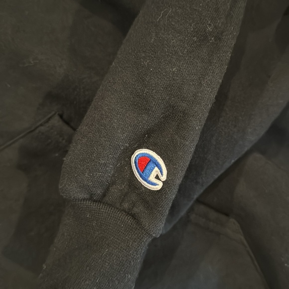 WHITE PHOSPHOR BLACK XL HOODIE , once worn and once washed great cond - Picture 3 of 4